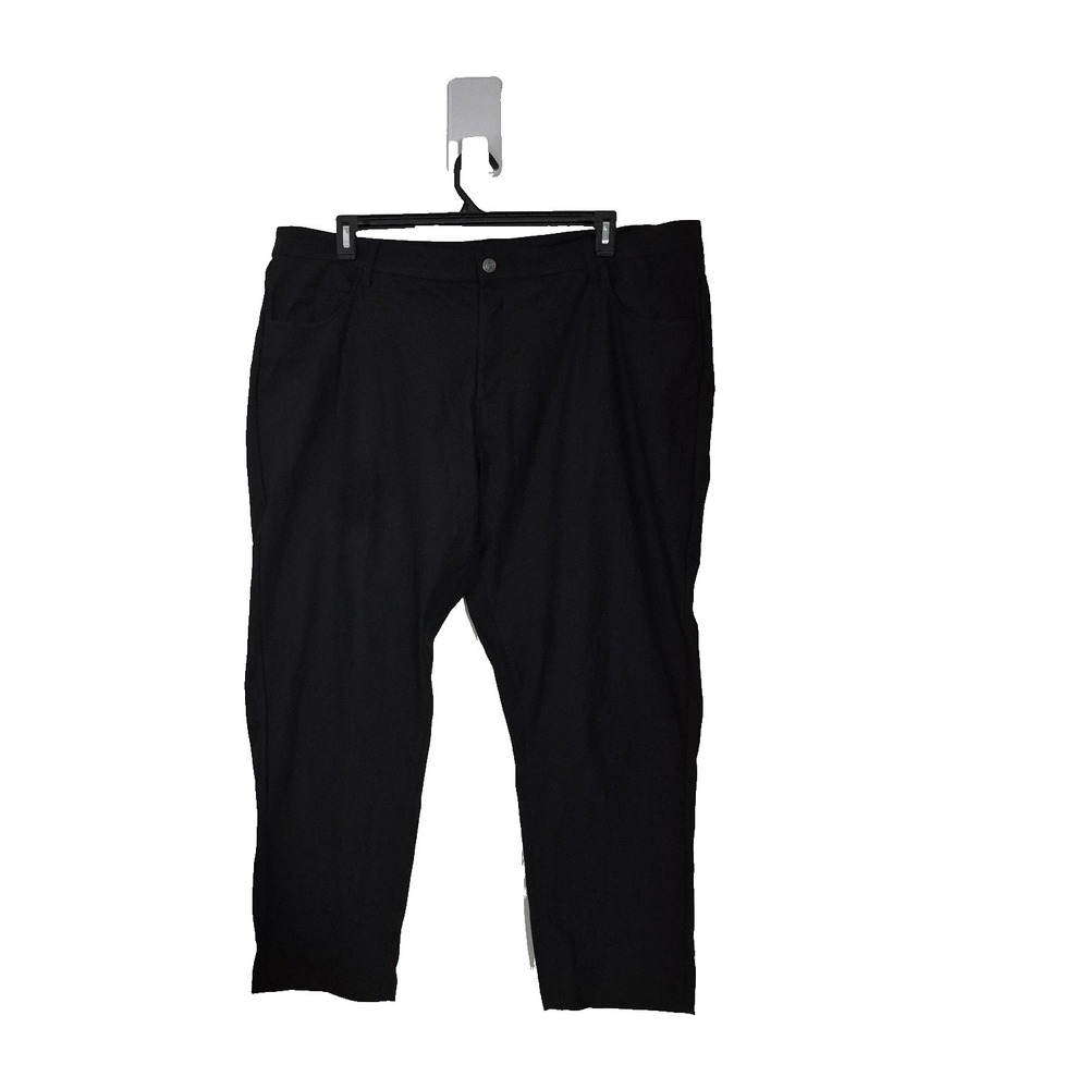 Fabletics‎ Pants Mens 42x27 Black Slim Tapered Stretch Athletic Casual Pockets